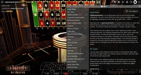lightning roulette regels